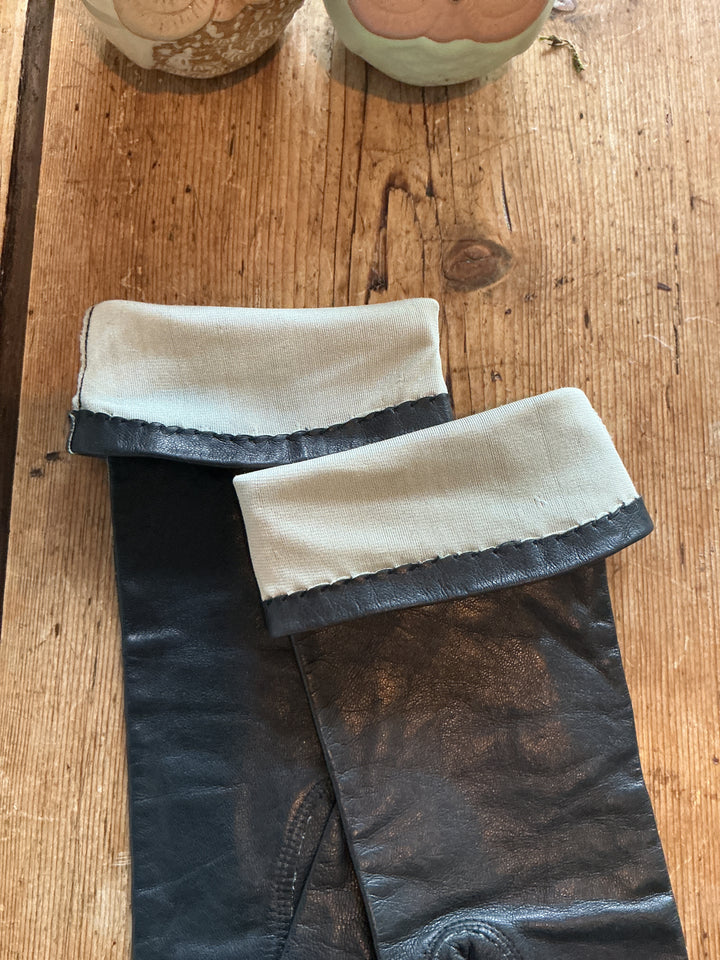 Vintage Leather 3/4 Gloves