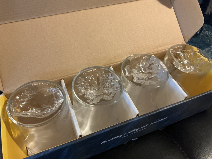 Whiskey Peaks Mountain Base Lowball Glass Gift Set