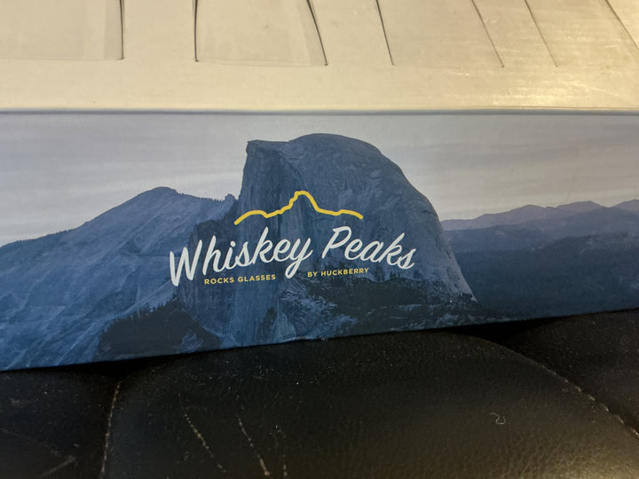 Whiskey Peaks Mountain Base Lowball Glass Gift Set