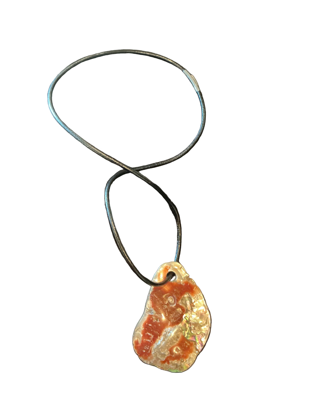 Iridescent Natural Stone Pendant