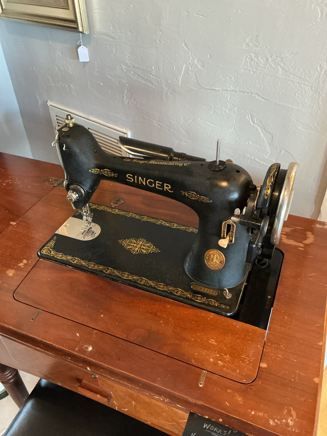 RARE 1955 Singer Sewing Machine Set—Working!