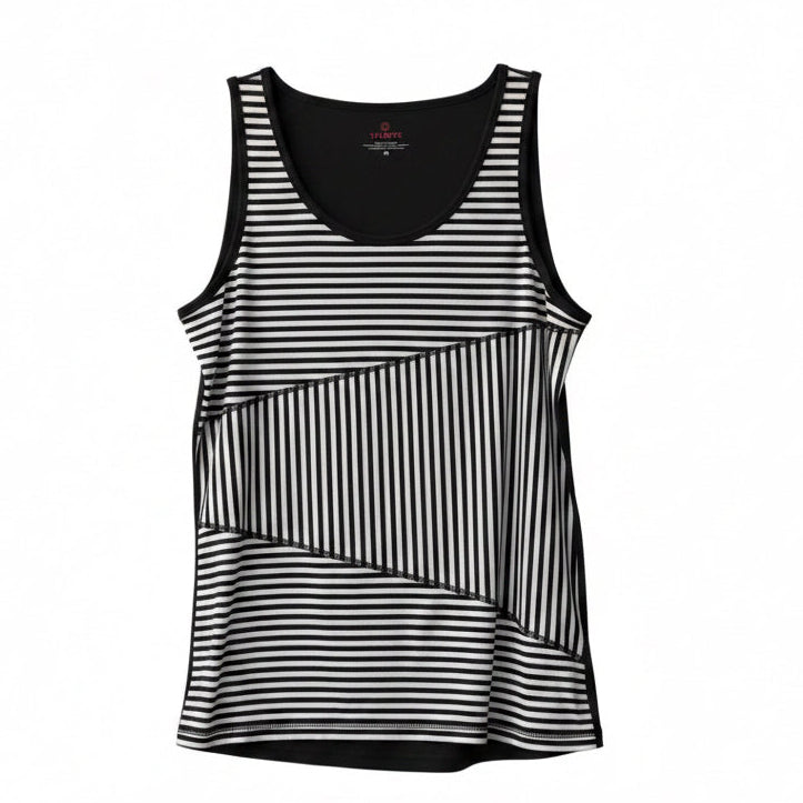 Talbots Asymmetric Striped Tank, Medium