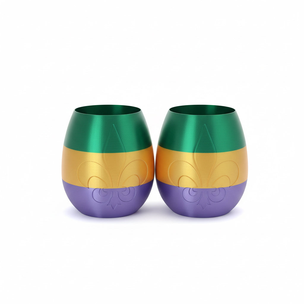 Mardi Gras 12 Oz Regular Can Koozies