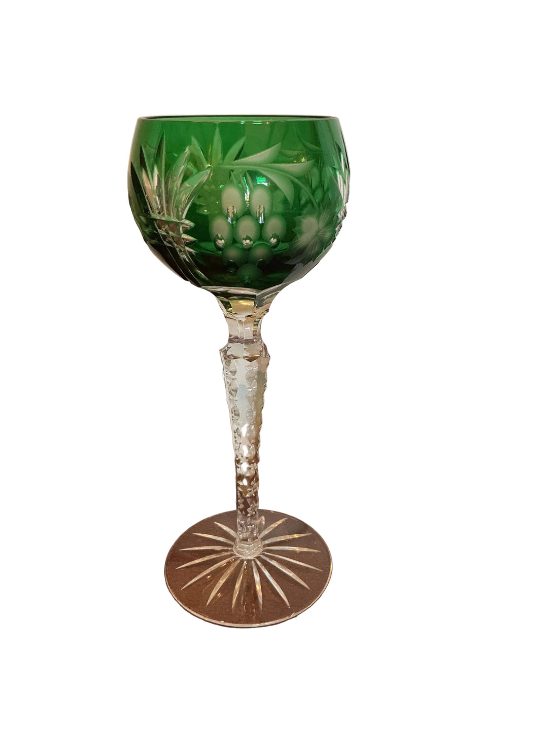 Set of Emerald Green Traube Crystal