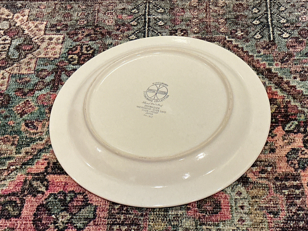Vintage floral bouquet plate made in Japan