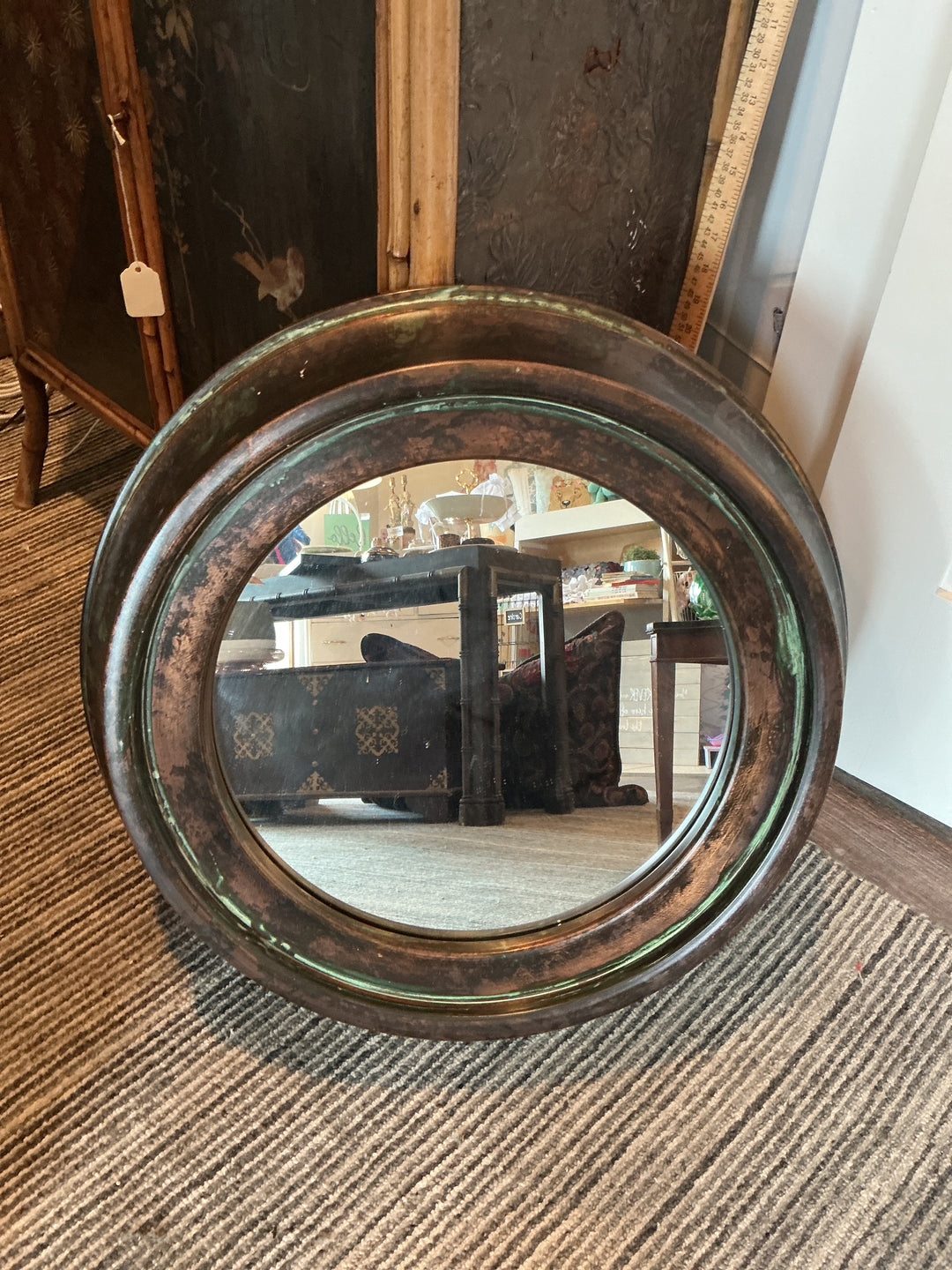 Copper Seaport Mirror