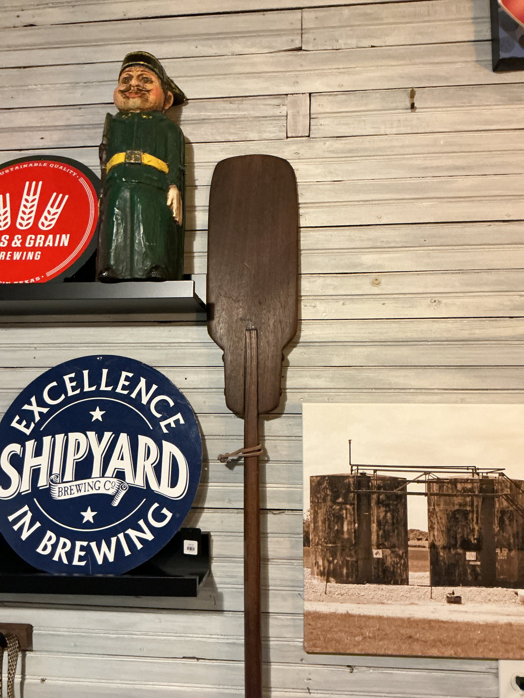 Vintage Wooden Oar