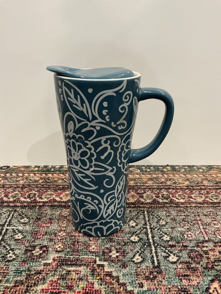 Tag Ceramic Travel Coffee Mug