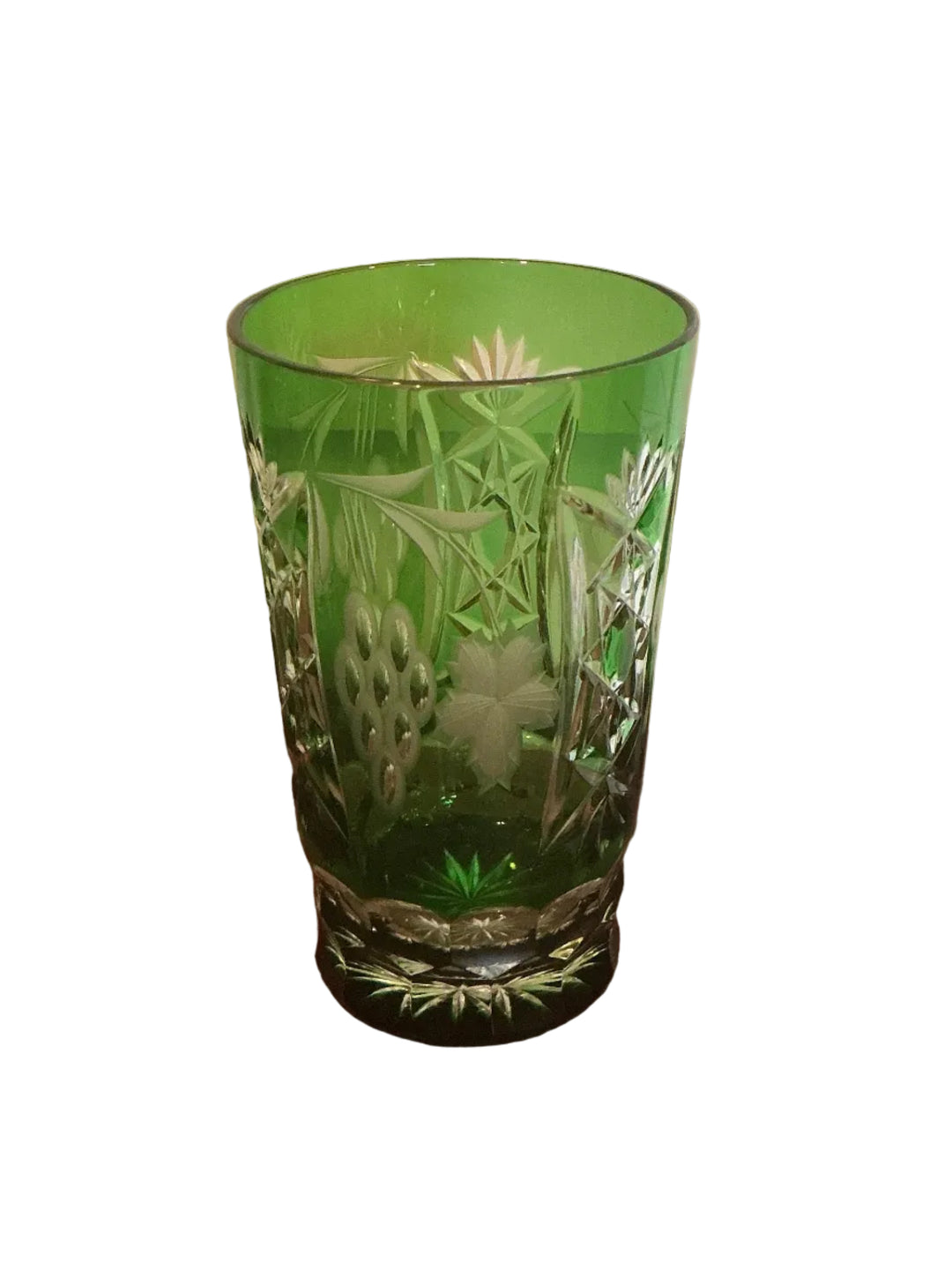 Set of Emerald Green Traube Crystal