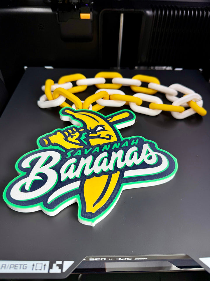 Bananas Baseball Hype Chain and Necklace