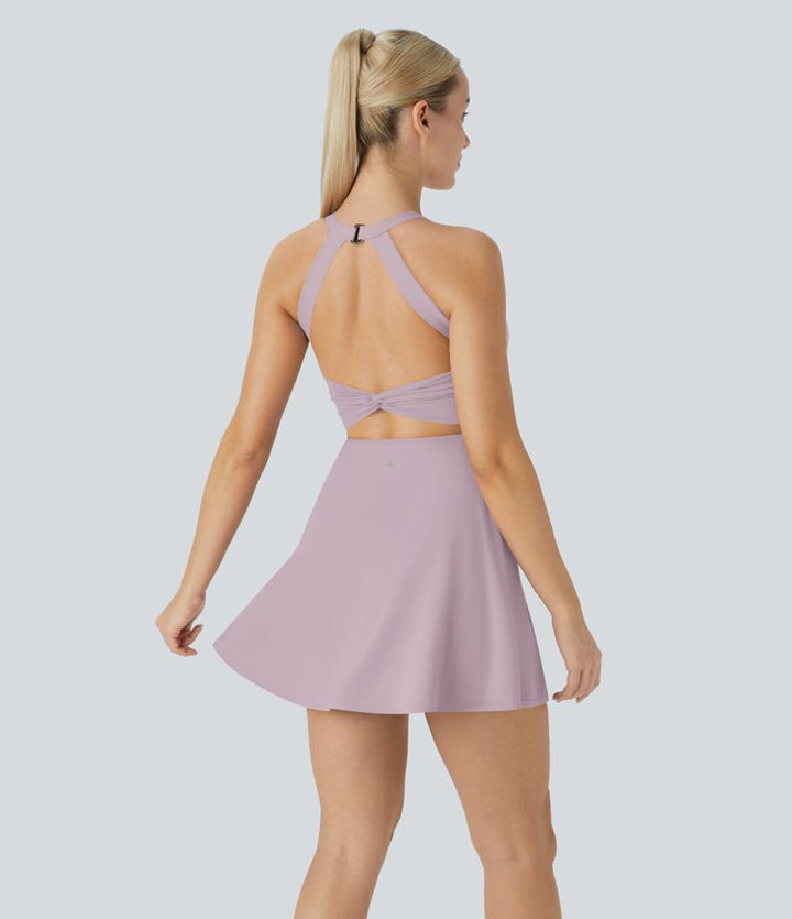 SoftlyZero™ Airy Backless Twisted Cool Touch Dance Active Dress-Easy Peezy Edition