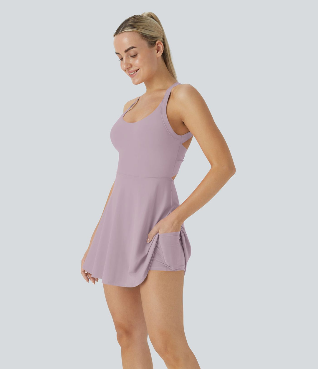 SoftlyZero™ Airy Backless Twisted Cool Touch Dance Active Dress-Easy Peezy Edition