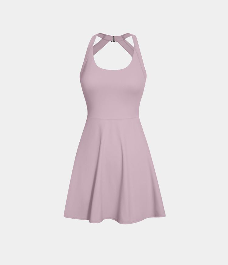 SoftlyZero™ Airy Backless Twisted Cool Touch Dance Active Dress-Easy Peezy Edition