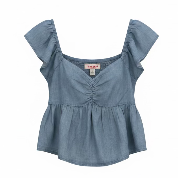 Lone Star Peplum Blouse, Size M