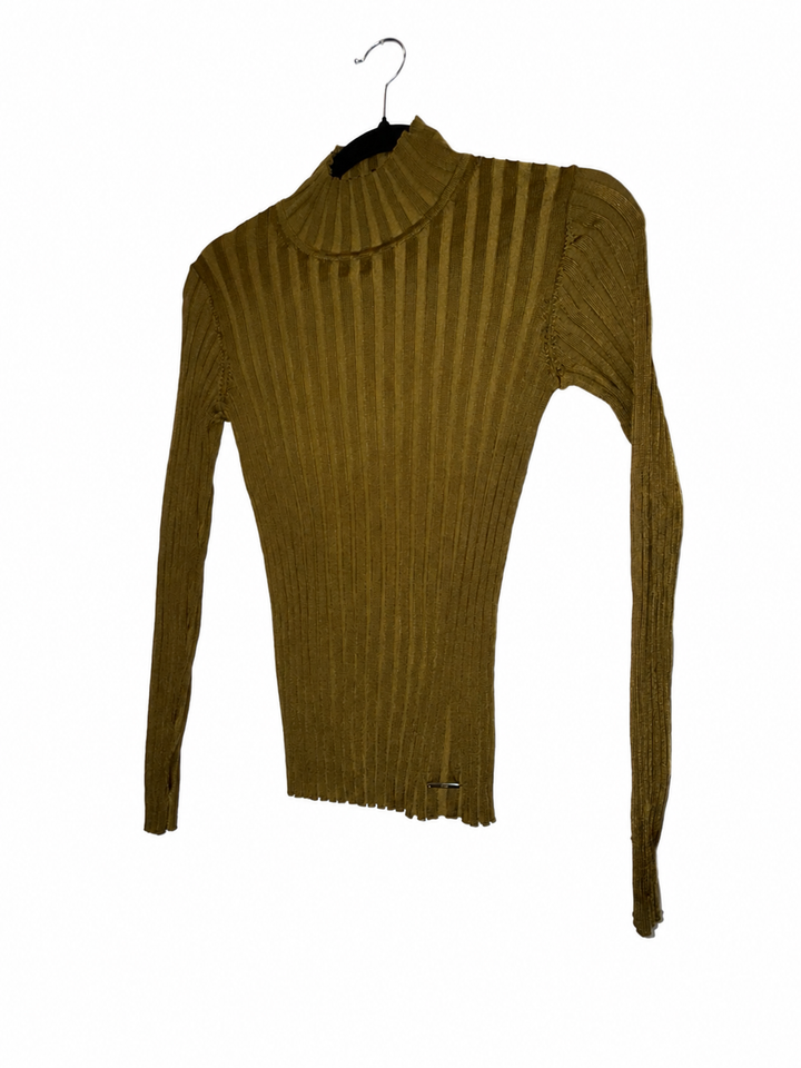 Elie Tahari Women’s Ribbed Mock Neck Sweater Top